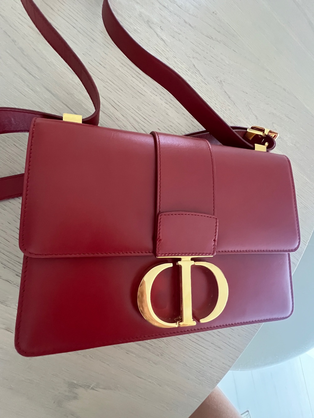 Christian Dior 30 Montaigne Box Bag Red Calfskin - Picture 9 of 9